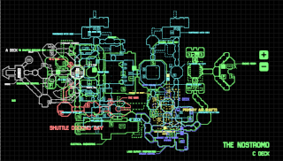 ALIEN Isolation Stacked Deckplans - Originals by Delmont